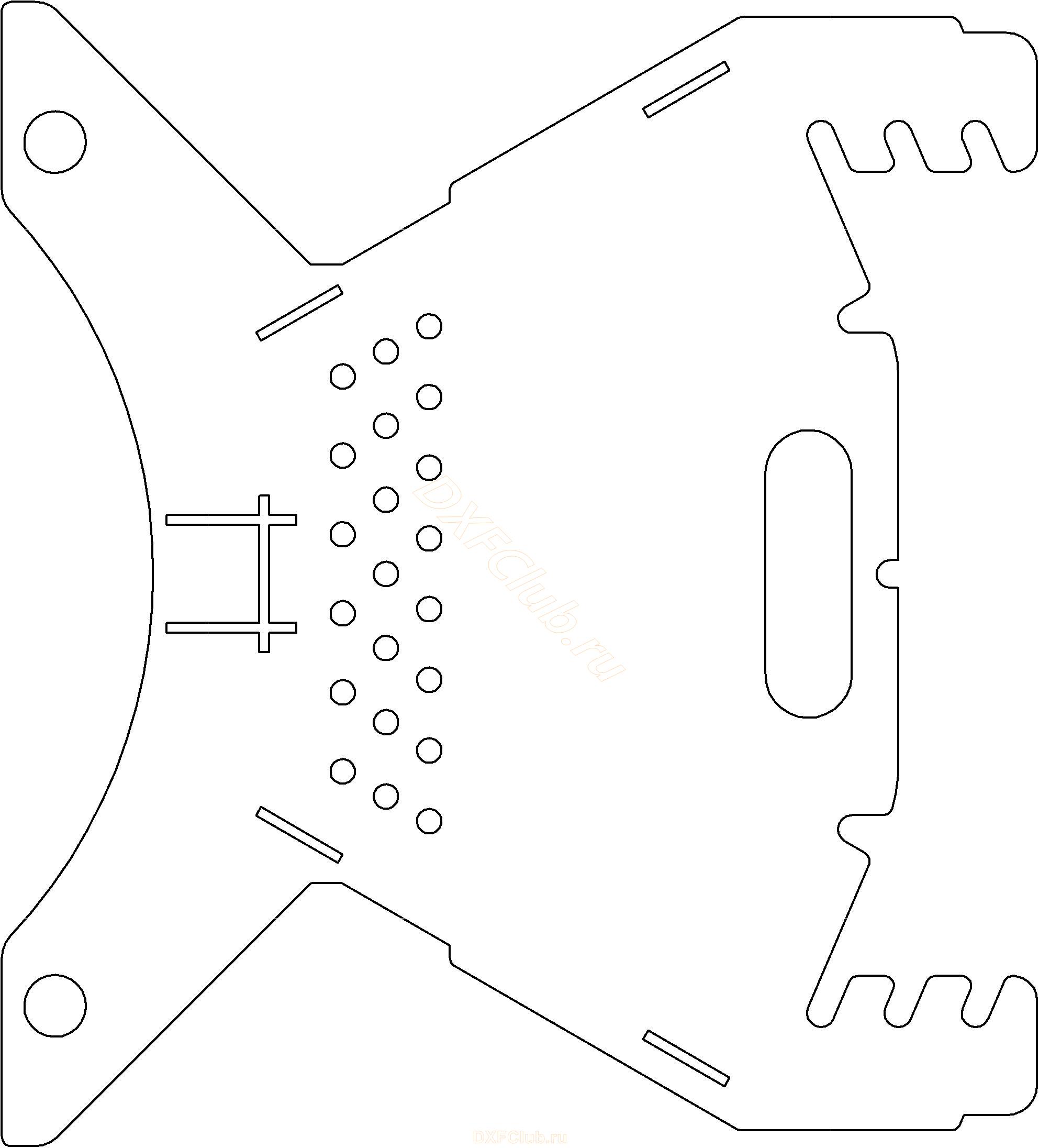 Файлы DXF для лазерного раскроя листа